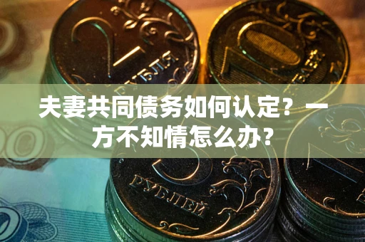 北京夫妻共同债务如何认定？一方不知情怎么办？
