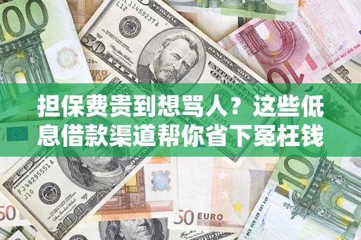北京担保费贵到想骂人？这些低息借款渠道帮你省下冤枉钱