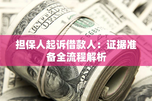 北京担保人起诉借款人：证据准备全流程解析