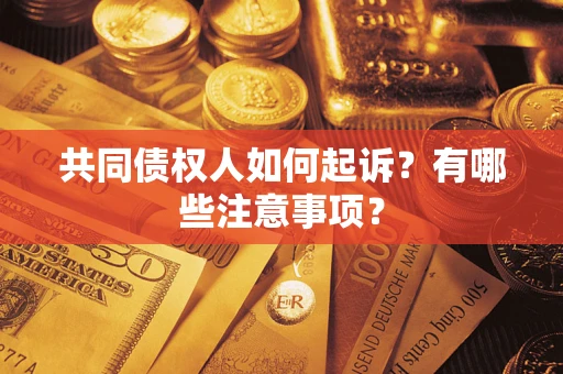 北京共同债权人如何起诉？有哪些注意事项？
